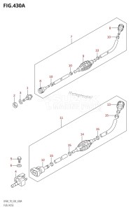 DF60 From 06001F-780001 (E03)  2007 drawing FUEL HOSE