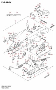 DF50A From 05003F-310001 (E01)  2013 drawing TILLER HANDLE (DF60AQH:E01)