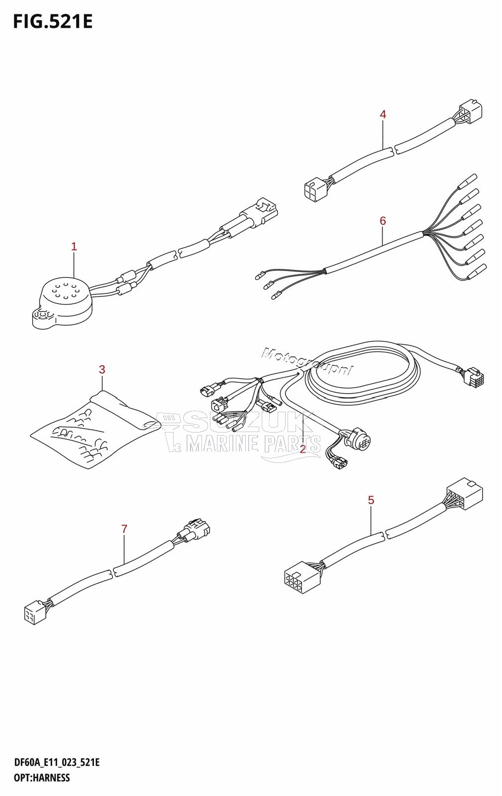 OPT:HARNESS ((DF40AQH,DF40ATH,DF50ATH,DF60AQH,DF60ATH,DF50AVTH,DF60AVTH):022)