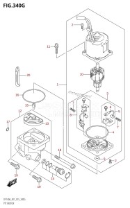 DF140AZ From 14003Z-510001 (E01 E40)  2015 drawing PTT MOTOR (DF140AT:E40)