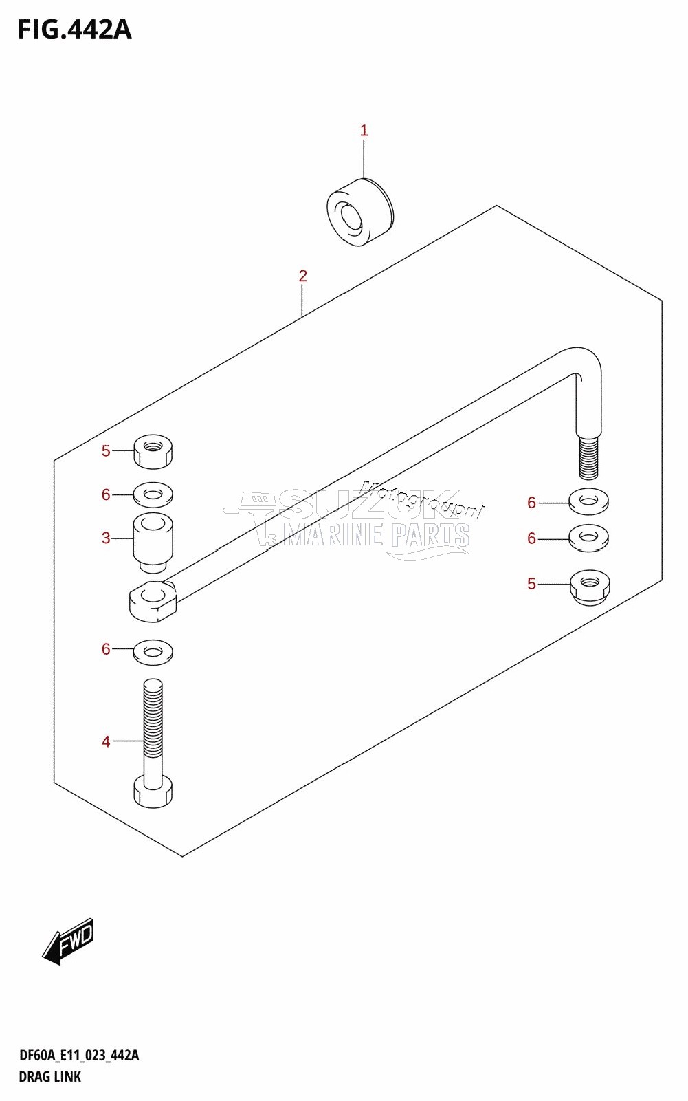 DRAG LINK (DF40A,DF40AST,DF50A,DF50AVT,DF60A,DF60AVT,DF40ASVT)