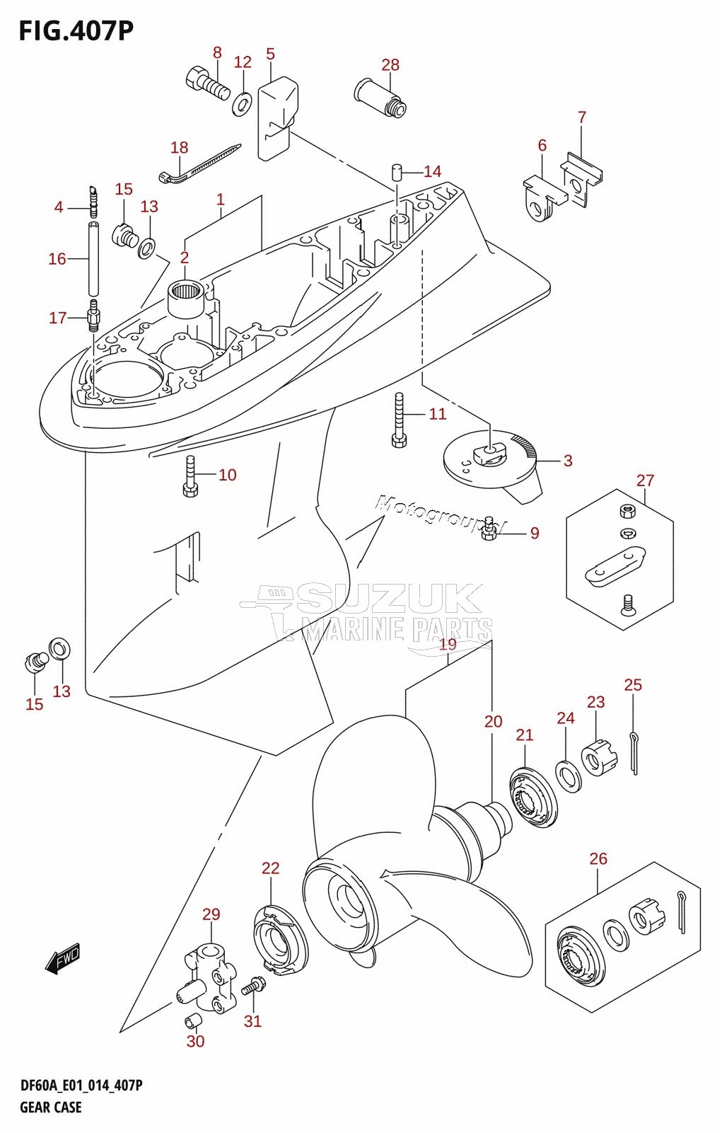 GEAR CASE (DF50AVTH:E01)