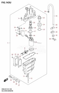 DF40A From 04003F-510001 (E01 E13)  2015 drawing FUEL VAPOR SEPARATOR (DF60AVTH:E40)