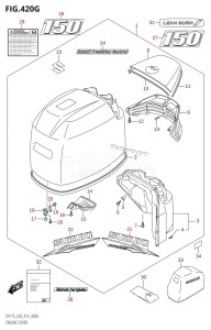 DF150 From 15002F-510001 (E03)  2015 drawing ENGINE COVER (DF150ZG:E03)