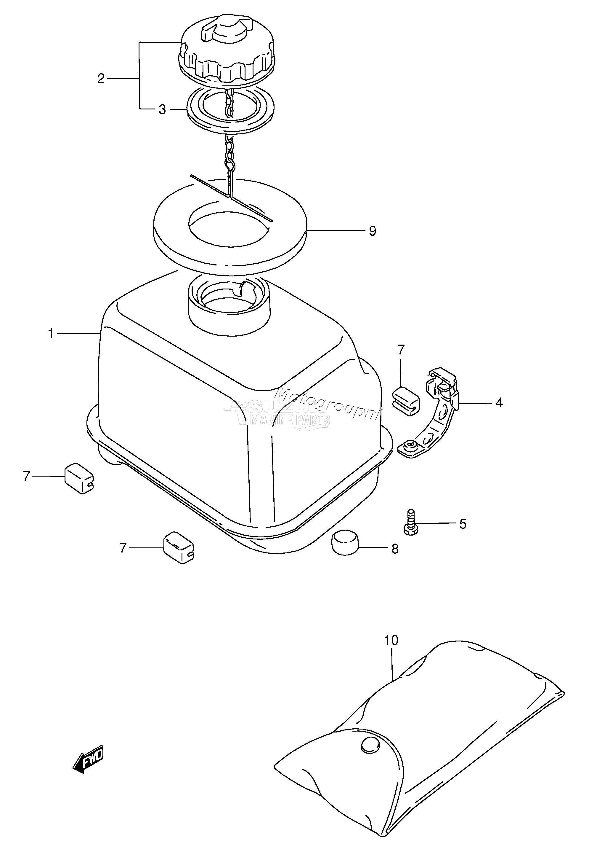 FUEL TANK (DT4,W /​ TANK)