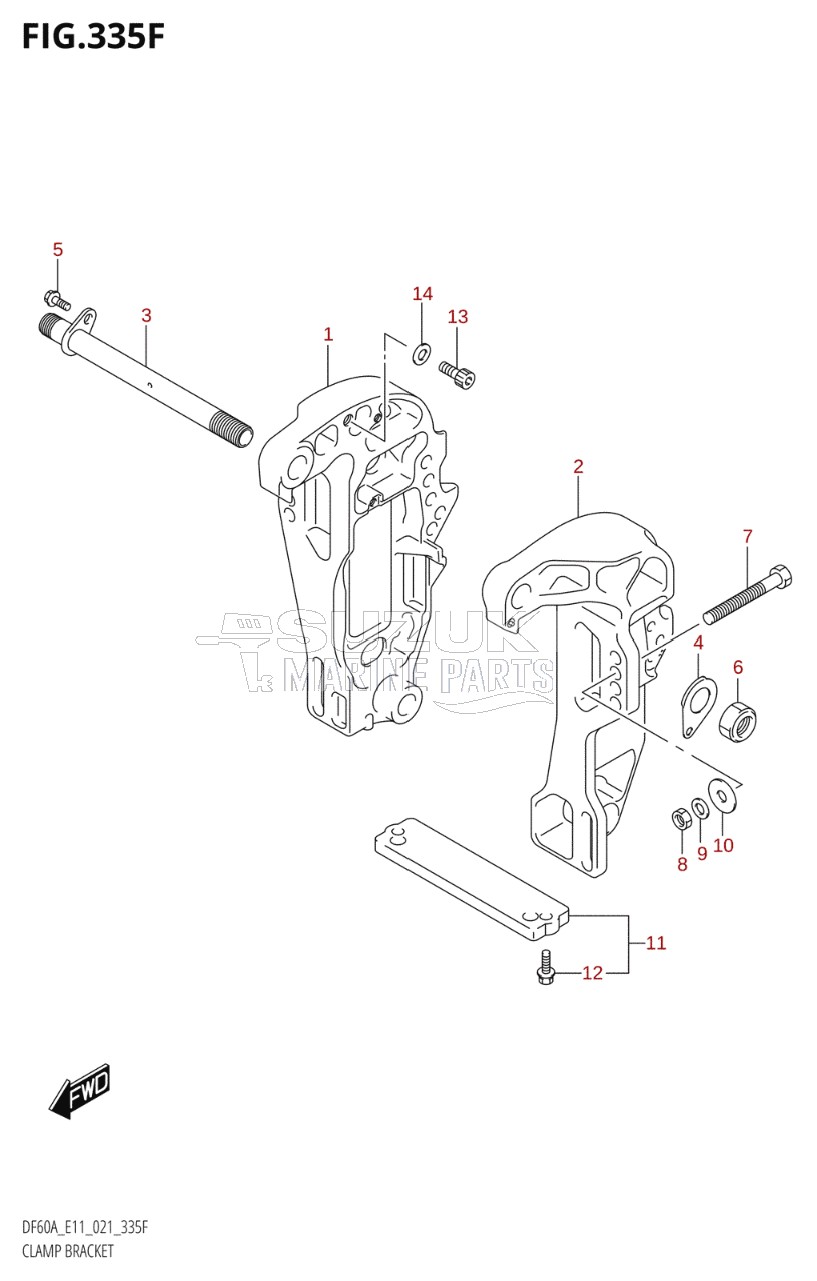 CLAMP BRACKET (DF60ATH)