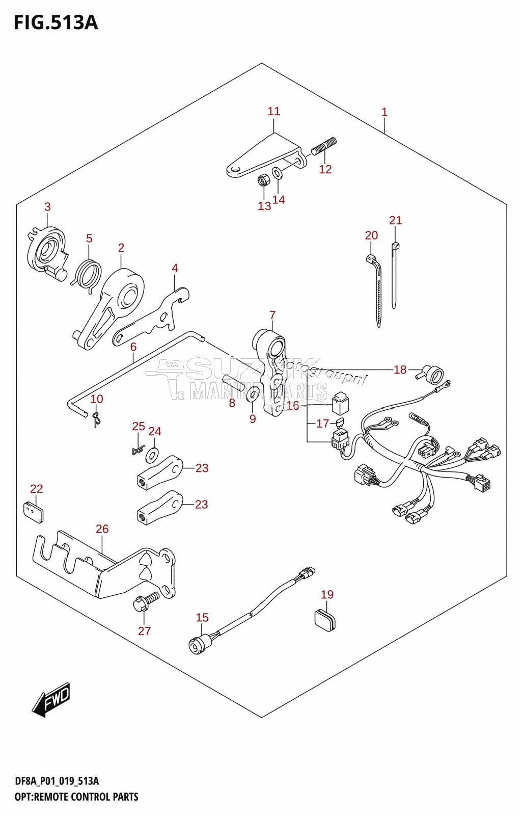 OPT:REMOTE CONTROL PARTS (DF8A,DF9.9A)