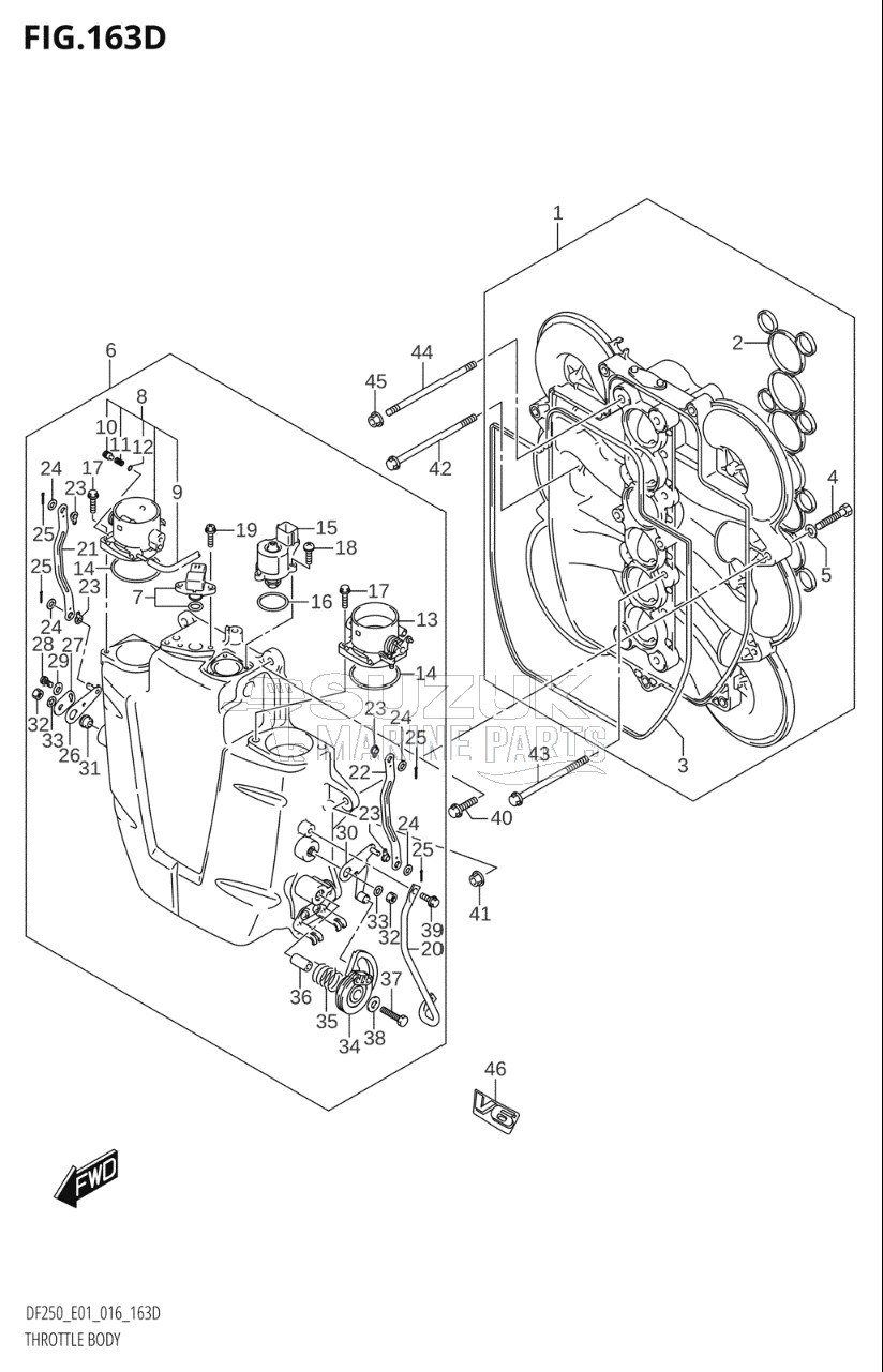 THROTTLE BODY (DF200Z:E40)