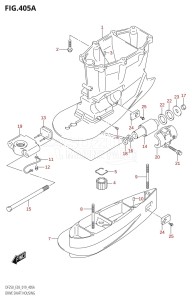 DF225Z From 22503Z-910001 (E03)  2019 drawing DRIVE SHAFT HOUSING (DF225T,DF225Z,DF250T,DF250Z)