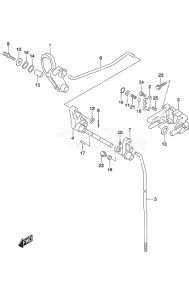 Outboard DF 25A drawing Clutch Rod