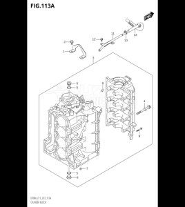 10004F-340001 (2023) 100hp E01 E40-Gen. Export 1 - Costa Rica (DF100BT) DF100B drawing CYLINDER BLOCK