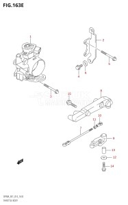 08002F-410001 (2014) 80hp E01 E40-Gen. Export 1 - Costa Rica (DF80A) DF80A drawing THROTTLE BODY (DF80A:E01)