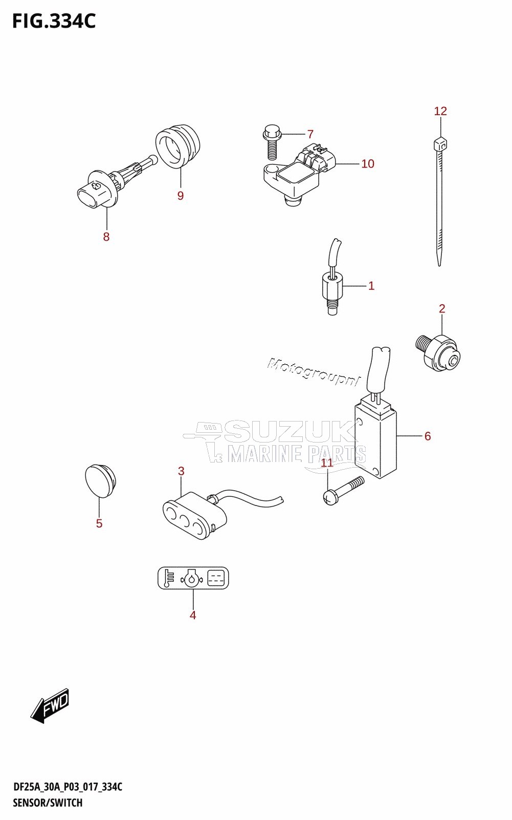 SENSOR /​ SWITCH (DF25AT:P03)