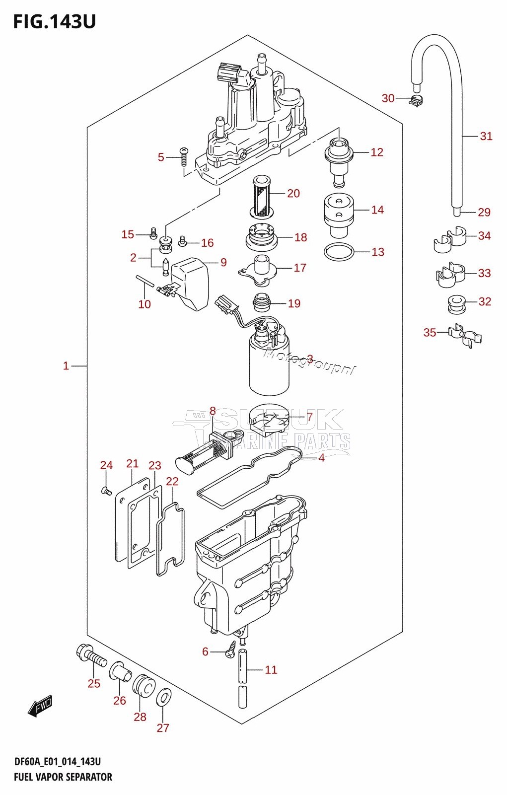 FUEL VAPOR SEPARATOR (DF60AVTH:E40)