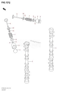 DF100A From 10003F-410001 (E01 E40)  2014 drawing CAMSHAFT (DF140AZ:E01)