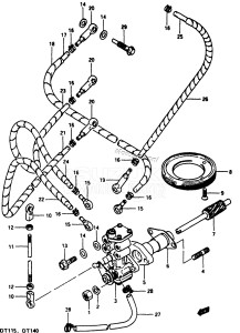 DT115 From 11501-200001 ()  1982 drawing OIL PUMP