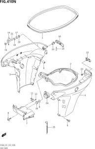04004F-410001 (2014) 40hp E34-Italy (DF40AST) DF40A drawing SIDE COVER (DF50AVT:E01)