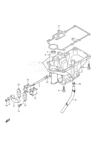 Outboard DF 20A drawing Engine Holder