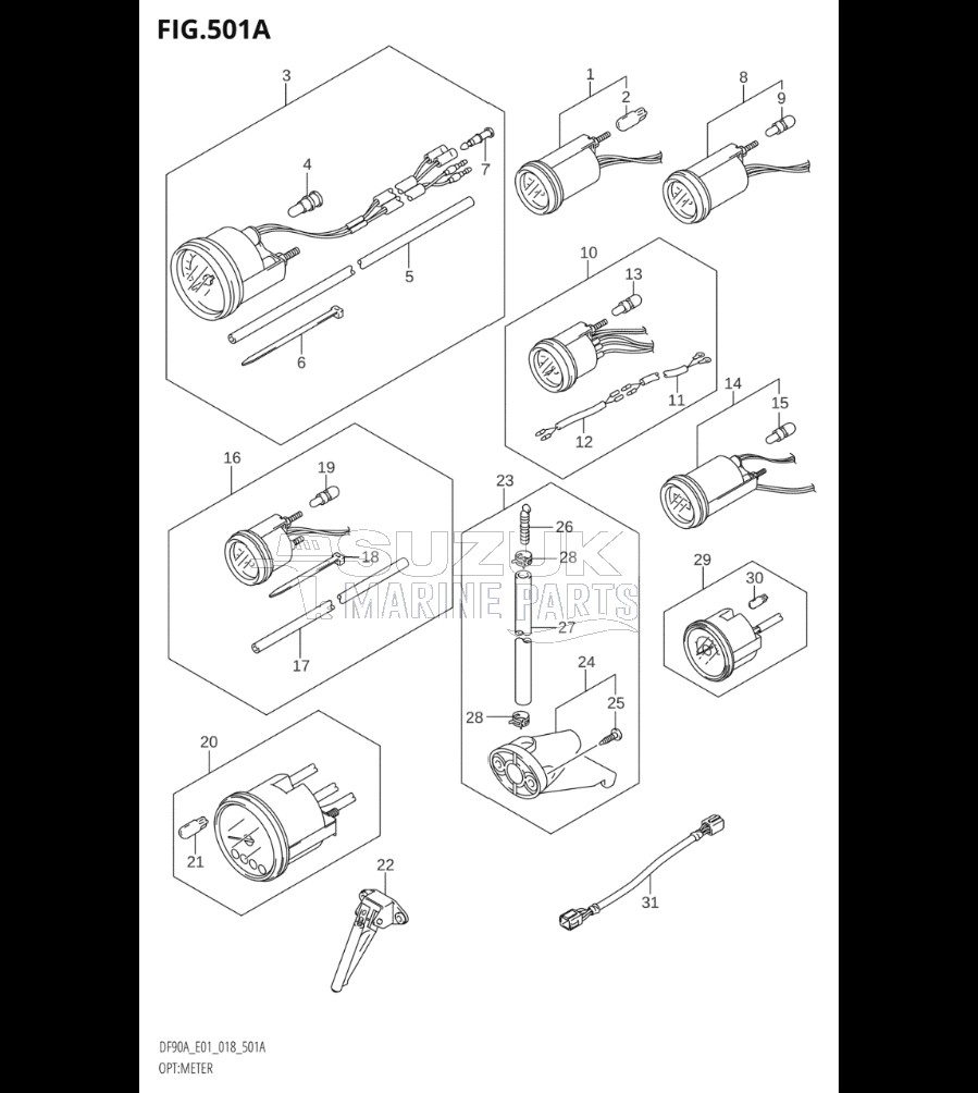 OPT:METER (DF70A,DF80A,DF90A,DF100B)