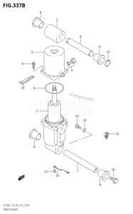 DF115T From 11502F-210001 (E01 E40)  2012 drawing TRIM CYLINDER (DF100T:E40)