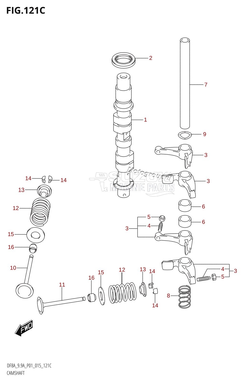 CAMSHAFT (DF9.9A:P01)