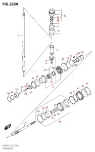 DF300A From 30002P-610001 (E01 E40)  2016 drawing TRANSMISSION