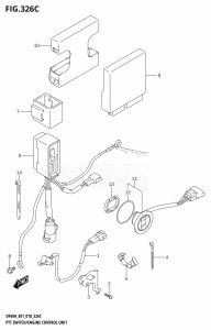 DF60A From 06003F-810001 (E01 E40)  2018 drawing PTT SWITCH /​ ENGINE CONTROL UNIT (DF40AST:E34)