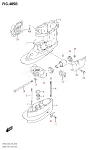 09003F-810001 (2018) 90hp E03-USA (DF90AT  DF90ATH) DF90A drawing DRIVE SHAFT HOUSING (DF80A)