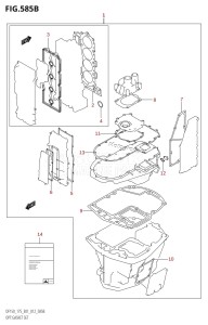 DF150Z From 15002Z-210001 (E01 E40)  2012 drawing OPT:GASKET SET (DF150T:E40)