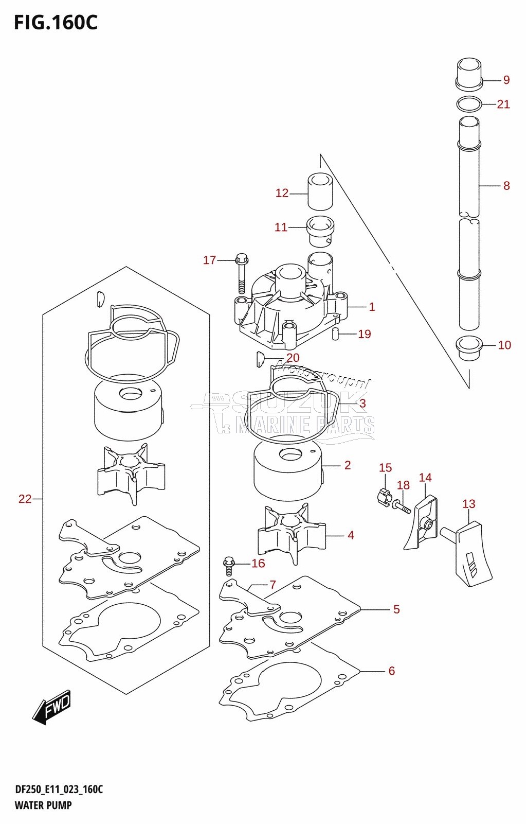 WATER PUMP (E03:DF250ST)