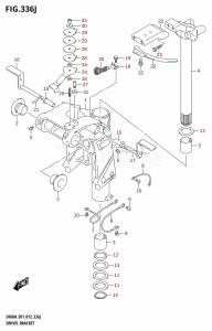 DF40A From 04003F-210001 (E01)  2012 drawing SWIVEL BRACKET (DF60AQH:E40)