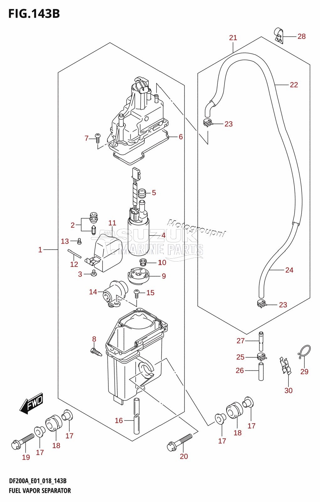 FUEL VAPOR SEPARATOR (E40)