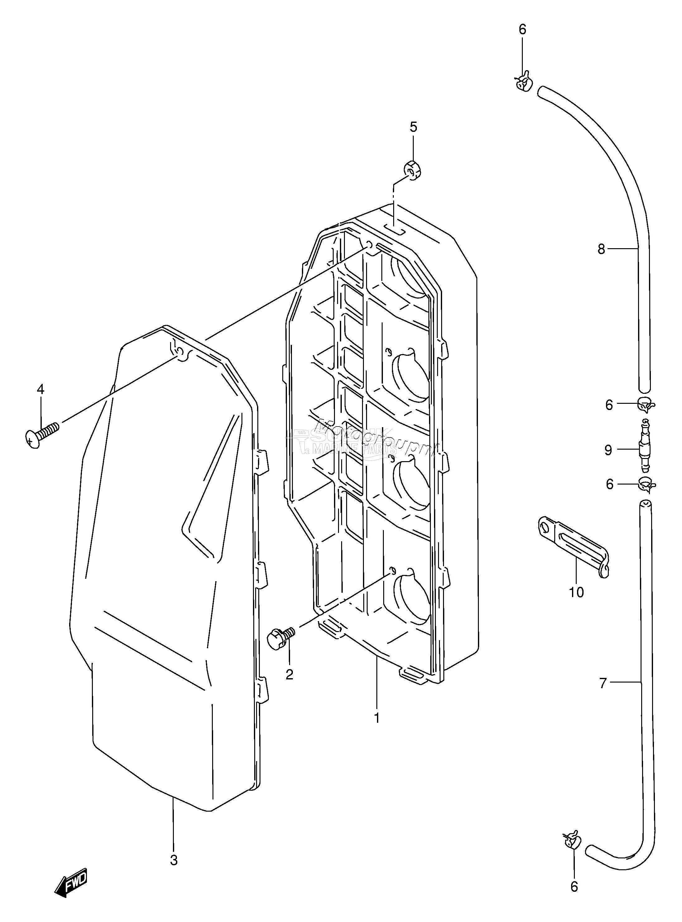 SILENCER CASE (PLASTIC) (*)