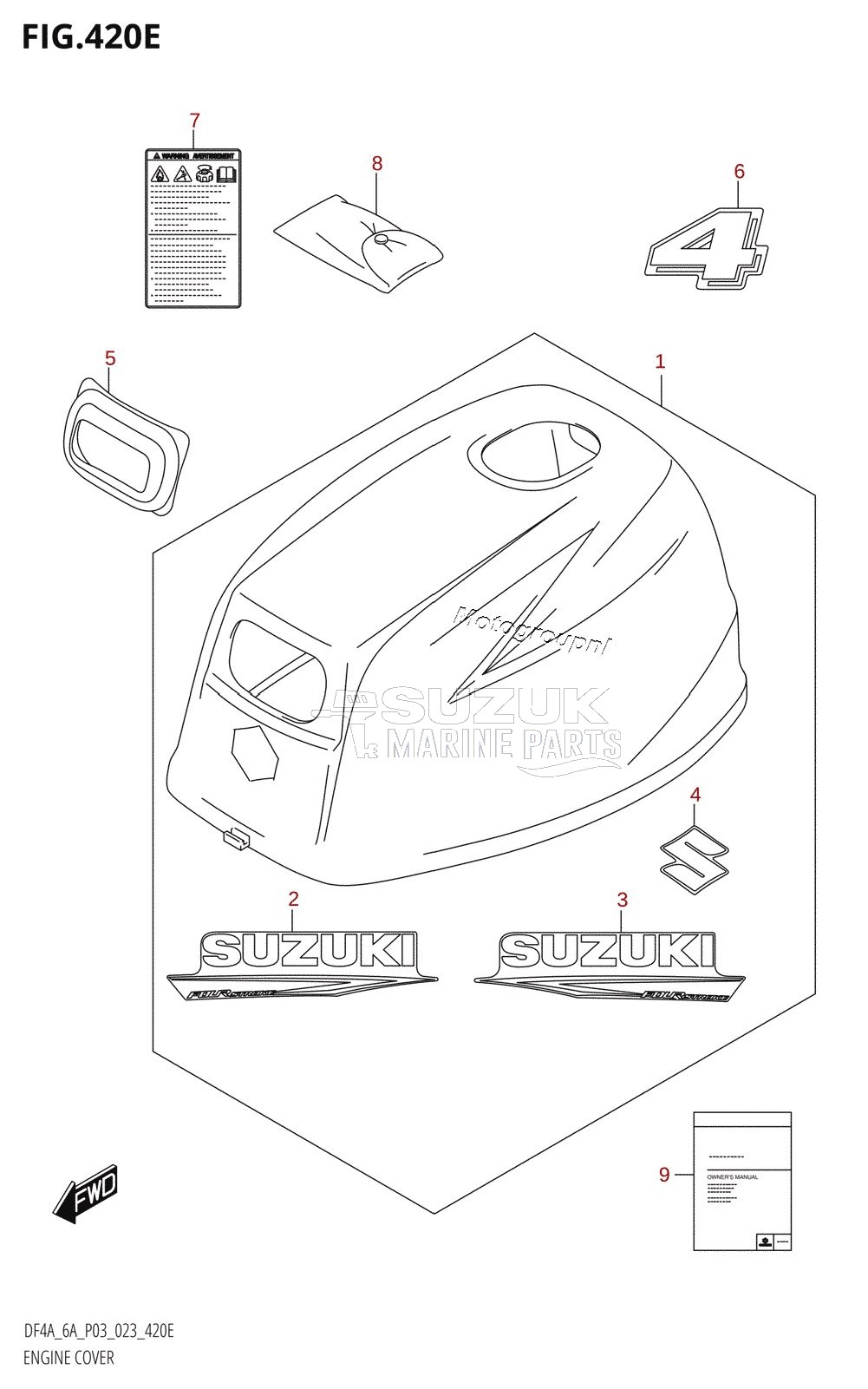 ENGINE COVER (DF4A:(021,022,023))