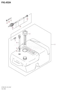 DF115A From 11503F-410001 (E01 E40)  2014 drawing FUEL TANK