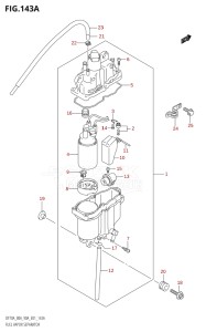 08001F-980001 (2009) 80hp E01 E40-Gen. Export 1 - Costa Rica (DF80ATK10  DF80ATK9  DF80AWTK10) DF80A drawing FUEL VAPOR SEPARATOR