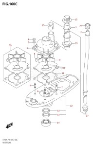 DT40 From 04005K-610001 ()  2016 drawing WATER PUMP (DT40WR:P40)