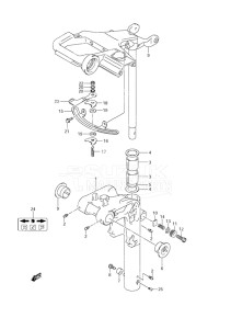 Outboard DF 9.9 drawing Swivel Bracket Non-Remote Control