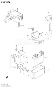 DF20 From 02001F-780001 (E01)  2007 drawing RECTIFIER /​ IGNITION COIL