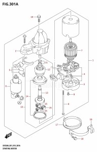 DF325A From 32501F-910001 (E01 E40)  2019 drawing STARTING MOTOR