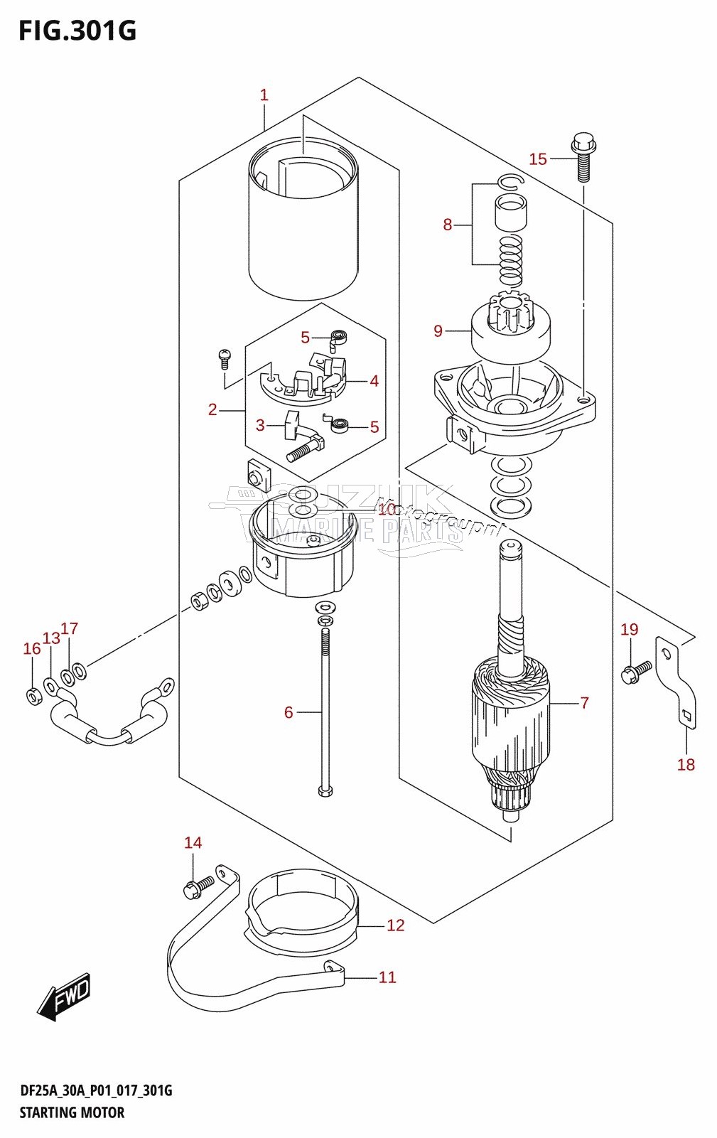 STARTING MOTOR (DF30AT:P01)