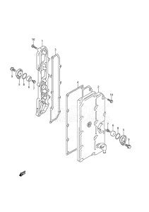 Outboard DF 300A drawing Exhaust Cover