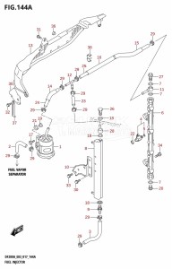 DF200A From 20003F-710001 (E03)  2017 drawing FUEL INJECTOR