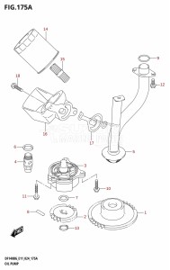 DF115BG From 11505F-440001 (E11 - E40)  2024 drawing OIL PUMP