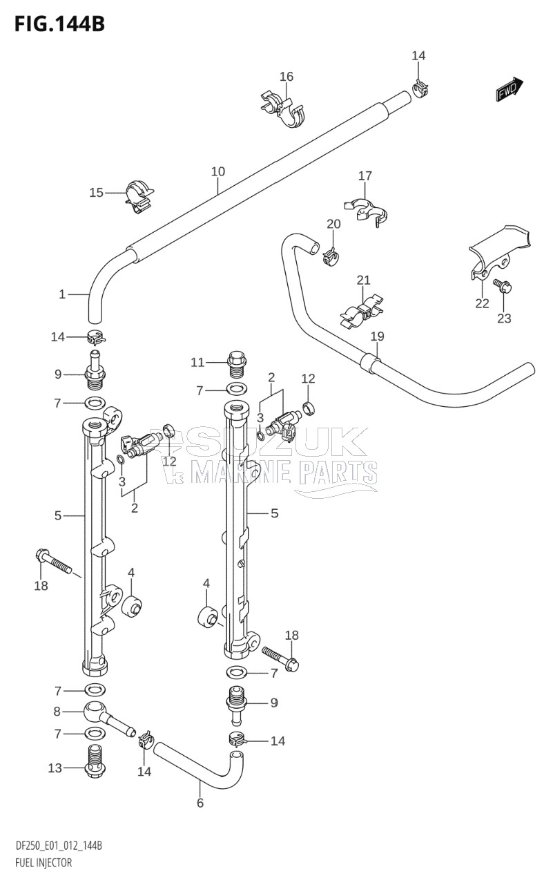 FUEL INJECTOR (DF200T:E40)