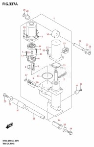 DF60A From 06003F-040001 (E01 E03 E11 E40)  2020 drawing TRIM CYLINDER ((DF40A,DF40ATH,DF50A,DF50ATH):(020,021))