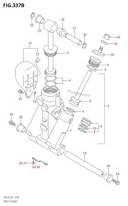 DF225T From 22503F-010001 (E01 E40)  2010 drawing TRIM CYLINDER (L-TRANSOM)