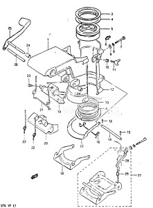 DT6 From 00601-401001 till 406518 ()  1984 drawing SWIVEL BRACKET