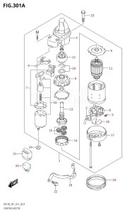 00994F-610001 (2016) 9.9hp P01-Gen. Export 1 (DF9.9A  DF9.9AR) DF9.9A drawing STARTING MOTOR