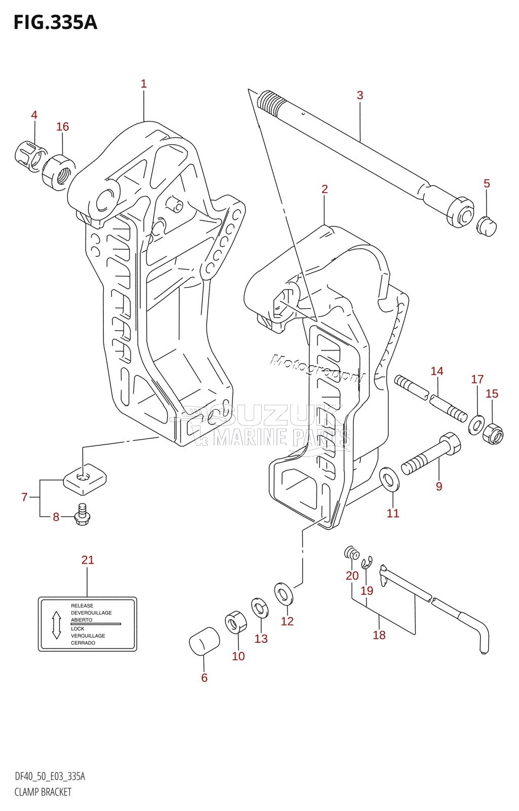 CLAMP BRACKET (X,Y)